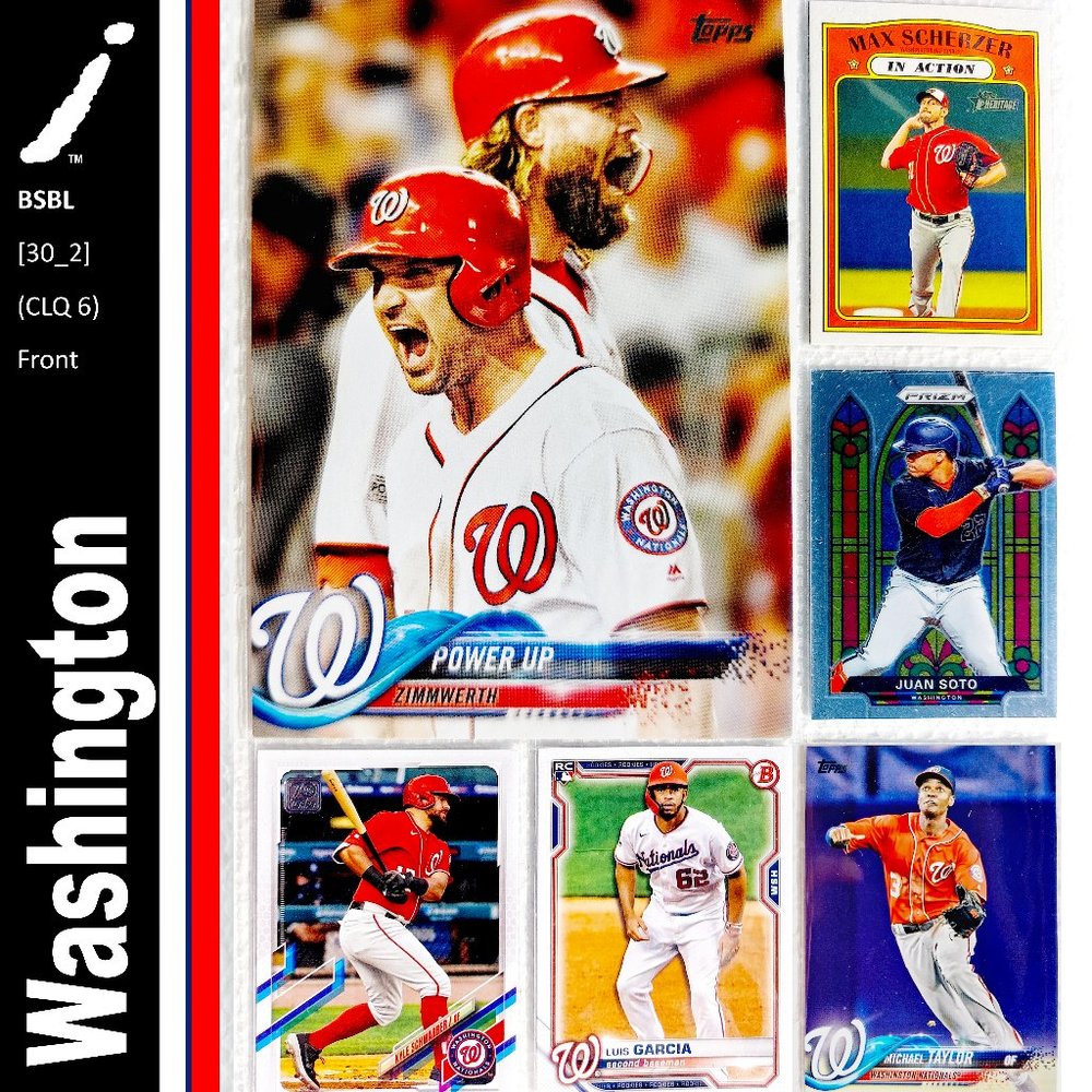 Washington Nationals 6 Card Lot - BSBL [30_2]